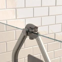 Artika Adjustable Over-The-Shower Head/Door Caddy with Mirror in Aluminum and Stainless Steel -Toilet Storage Shop aluminum and stainless steel artika shower caddies cadg2 hd2 4f 1000