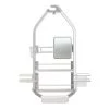 Artika Adjustable Over-The-Shower Head/Door Caddy with Mirror in Aluminum and Stainless Steel -Toilet Storage Shop aluminum and stainless steel artika shower caddies cadg2 hd2 64 1000