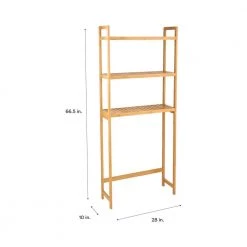 OIA 10 in. x 28 in. x 66.5 in. Over the Toilet Bamboo Space Saver Shelf 17 OIA 10 in. x 28 in. x 66.5 in. Over the Toilet Bamboo Space Saver Shelf -Toilet Storage Shop bamboo oia over the toilet storage nh 29941w 1 44 1000