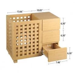 Unbranded Bathroom storage basket with drawer -Toilet Storage Shop beige shower caddies aybszhd1196 4f 1000