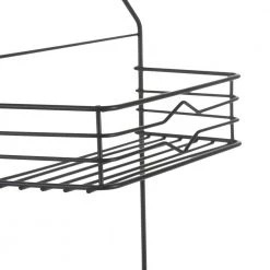 Bath Bliss 2 Tier Aztec Shower Caddy in Matte Black -Toilet Storage Shop black bath bliss shower caddies 10015 black fa 1000