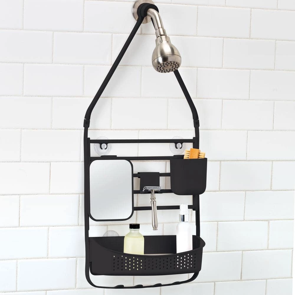 Bath Bliss Deluxe Flex Adjustable Shower Caddy in Matte Black 4 Bath Bliss Deluxe Flex Adjustable Shower Caddy in Matte Black - Image 2