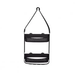 Bath Bliss 2 Way Convertible Shower Caddy in Matte Black -Toilet Storage Shop black bath bliss shower caddies 27190 matteblk 76 1000