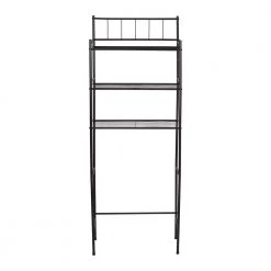Honey-Can-Do 23.07 in. W x 65.24 in. H x 9.64 in. D Black Steel 3-Tier Over-the-Toilet Storage -Toilet Storage Shop black honey can do over the toilet storage bth 09022 4f 1000