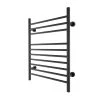 WarmlyYours Infinity 10-Bars Plug-In and Hardwire 120-Volt 32 in. Towel Warmer in Black Matte Stainless Steel -Toilet Storage Shop black matte warmlyyours towel warmers tw f10ks hp 64 1000