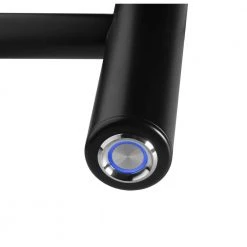 WarmlyYours Infinity 10-Bars Plug-In and Hardwire 120-Volt 32 in. Towel Warmer in Black Matte Stainless Steel -Toilet Storage Shop black matte warmlyyours towel warmers tw f10ks hp fa 1000