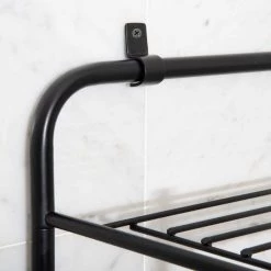 Mind Reader 23.6 in. W x 57.50 in. H x 10 in. D Black Over-the-Toilet Storage -Toilet Storage Shop black mind reader over the toilet storage 3toilr blk 76 1000