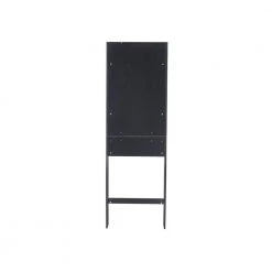 Whatseaso 24.8 in. W x 76.77 in. H x 7.87 in. D Black MDF Over-the-Toilet Storage Bathroom Space Saver Storage Cabinet in Black 14 Whatseaso 24.8 in. W x 76.77 in. H x 7.87 in. D Black MDF Over-the-Toilet Storage Bathroom Space Saver Storage Cabinet in Black -Toilet Storage Shop black over the toilet storage aun 110511138 1f 1000