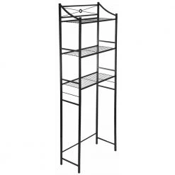 Sorbus 23.75 in. W x 66 in. H x 9.87 in. D Black Over-the-Toilet Storage Metal -Toilet Storage Shop black sorbus over the toilet storage bat ovt 44 1000