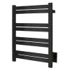 WarmlyYours Classic Maple 8-Bar Electric Hardwired Towel Warmer in Matte Black -Toilet Storage Shop black warmlyyours towel warmers tws6 mpl08kh 64 1000