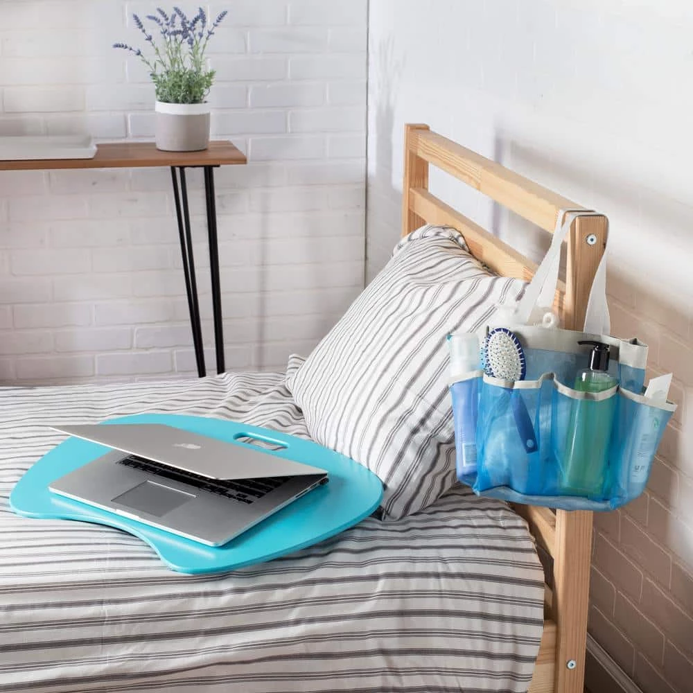 Honey-Can-Do Blue 6-Pocket Shower Tote 5 Honey-Can-Do Blue 6-Pocket Shower Tote - Image 3