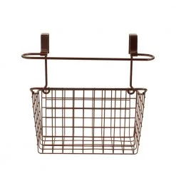 Spectrum Grid Over the Cabinet Towel Bar and Medium Basket in Bronze 11 Spectrum Grid Over the Cabinet Towel Bar and Medium Basket in Bronze -Toilet Storage Shop bronze shower caddies 48524 4f 1000