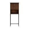 Home Decorators Collection Alster 25 in. W x 65 in. H x 8 in. D Over-the-Toilet Storage in Brown Oak -Toilet Storage Shop brown oak home decorators collection over the toilet storage tj 0401s6525br 64 1000