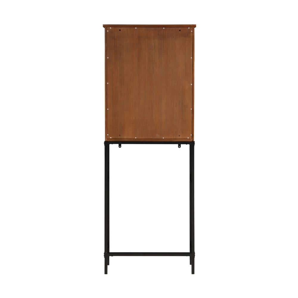 Home Decorators Collection Alster 25 in. W x 65 in. H x 8 in. D Over-the-Toilet Storage in Brown Oak 5 Home Decorators Collection Alster 25 in. W x 65 in. H x 8 in. D Over-the-Toilet Storage in Brown Oak - Image 3