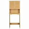Cadeninc 23.62 in. W x 62.21 in. H x 8.98 in. D Brown Bamboo Over-the-Toilet Storage -Toilet Storage Shop brown over the toilet storage spk lqw1 4049 64 1000