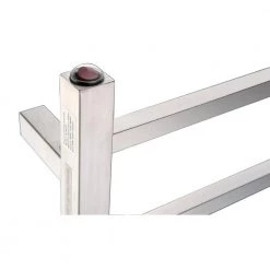 ANZZI Charles Series 6-Bar Stainless Steel Wall Mounted Electric Towel Warmer Rack in Brushed Nickel -Toilet Storage Shop brushed nickel anzzi towel warmers tw az014bn 1f 1000