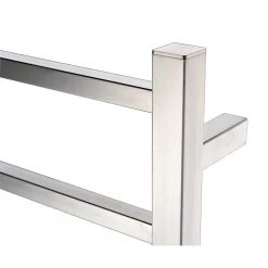 ANZZI Charles Series 6-Bar Stainless Steel Wall Mounted Electric Towel Warmer Rack in Brushed Nickel -Toilet Storage Shop brushed nickel anzzi towel warmers tw az014bn fa 1000