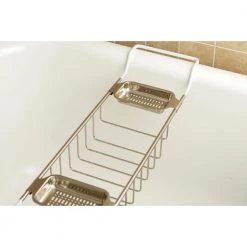 Kingston Brass Claw Foot Bathtub Caddy in Brushed Nickel 11 Kingston Brass Claw Foot Bathtub Caddy in Brushed Nickel -Toilet Storage Shop brushed nickel kingston brass shower caddies hcc2158 c3 1000