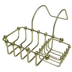 Kingston Brass Swivel Soap and Sponge Claw Foot Bathtub Caddy in Brushed Nickel