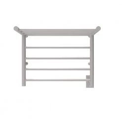 Amba Radiant Shelf 8-Bar Plug-in with Hardwire kit Electric Towel Warmer in Brushed Stainless Steel -Toilet Storage Shop brushed stainless steel amba towel warmers rsh b 1d 1000