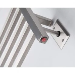 Amba Radiant Square 10-Bar Hardwired Electric Towel Warmer in Brushed Stainless Steel -Toilet Storage Shop brushed stainless steel amba towel warmers rswh b a0 1000