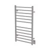 Amba Radiant Square Large 12-Bar Hardwired Electric Towel Warmer in Brushed Stainless Steel -Toilet Storage Shop brushed stainless steel amba towel warmers rswhl b 64 1000