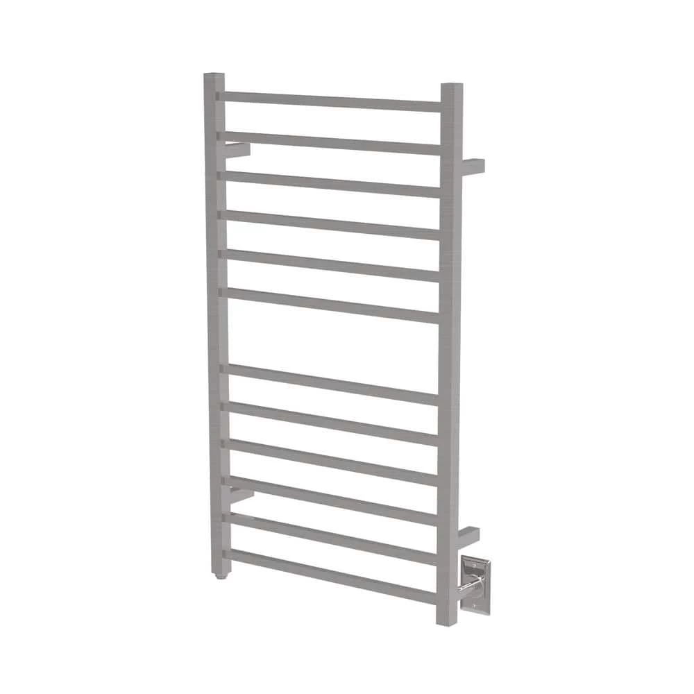 Amba Radiant Square Large 12-Bar Hardwired Electric Towel Warmer in Brushed Stainless Steel 3 Amba Radiant Square Large 12-Bar Hardwired Electric Towel Warmer in Brushed Stainless Steel