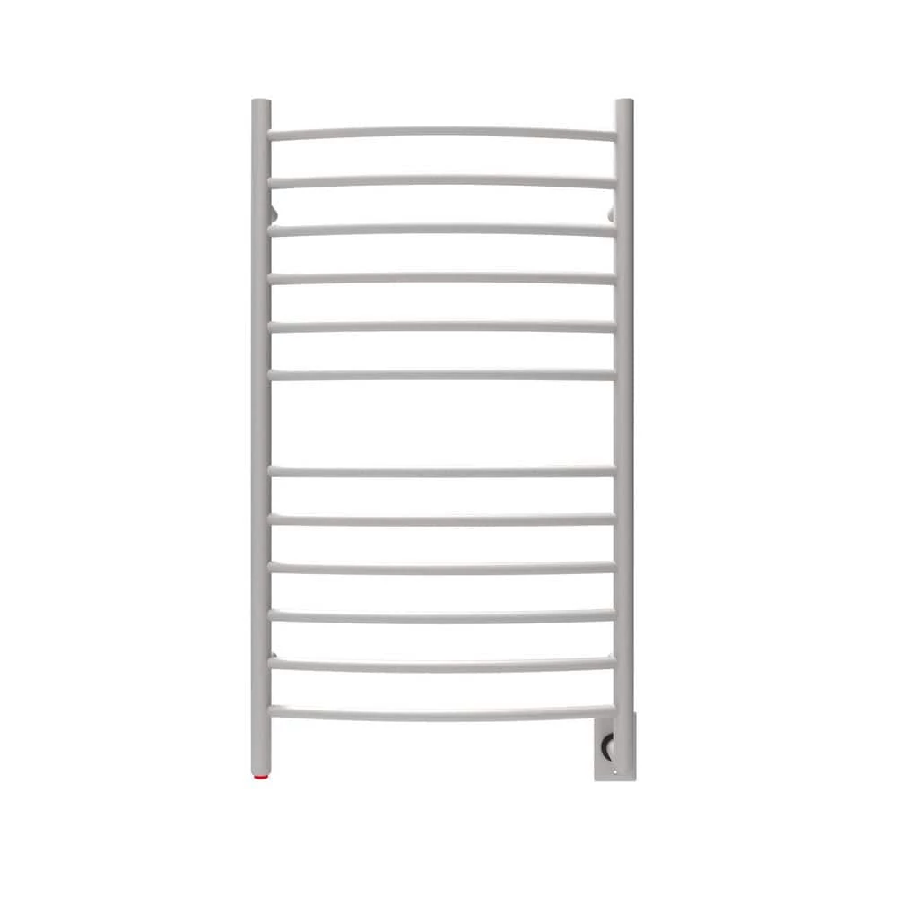 Amba Radiant Large Curved 12-Bar Hardwired Electric Towel Warmer in Brushed Stainless Steel 5 Amba Radiant Large Curved 12-Bar Hardwired Electric Towel Warmer in Brushed Stainless Steel - Image 3