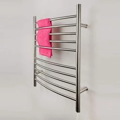 Amba Radiant Curved 10-Bar Plug-In Electric Towel Warmer in Brushed Stainless Steel 9 Amba Radiant Curved 10-Bar Plug-In Electric Towel Warmer in Brushed Stainless Steel -Toilet Storage Shop brushed stainless steel amba towel warmers rwp cb 40 1000