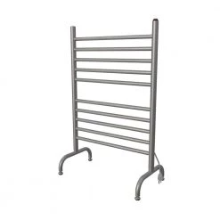 Amba Solo 24in Wide Freestanding 10-Bar Plug-in Electric Towel Warmer in Brushed Stainless Steel 7 Amba Solo 24in Wide Freestanding 10-Bar Plug-in Electric Towel Warmer in Brushed Stainless Steel -Toilet Storage Shop brushed stainless steel amba towel warmers safsb 24 40 1000