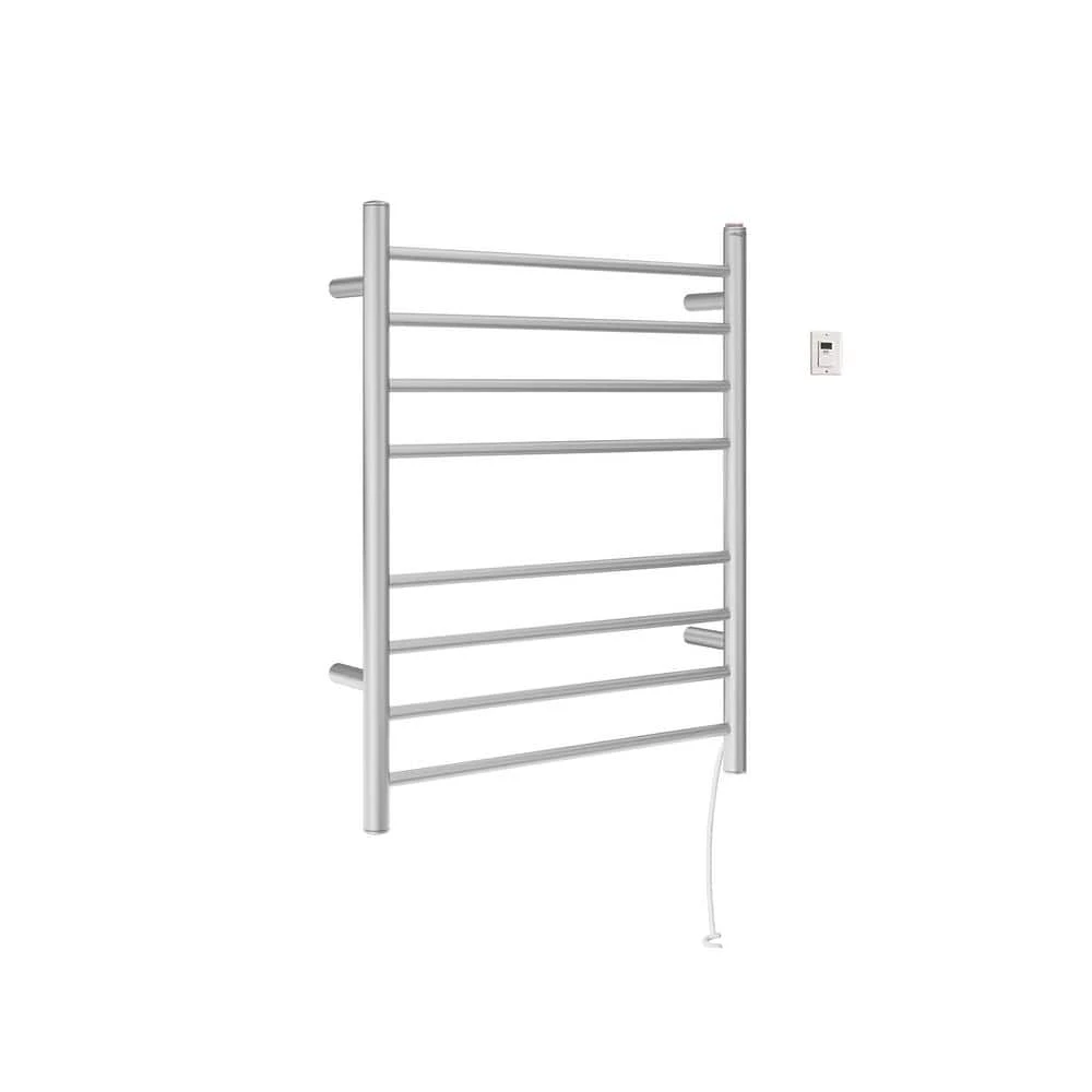 Ancona Prestige Dual 8-Bar Hardwired and Plug-in Towel Warmer in Brushed Stainless Steel with Timer 5 Ancona Prestige Dual 8-Bar Hardwired and Plug-in Towel Warmer in Brushed Stainless Steel with Timer - Image 3