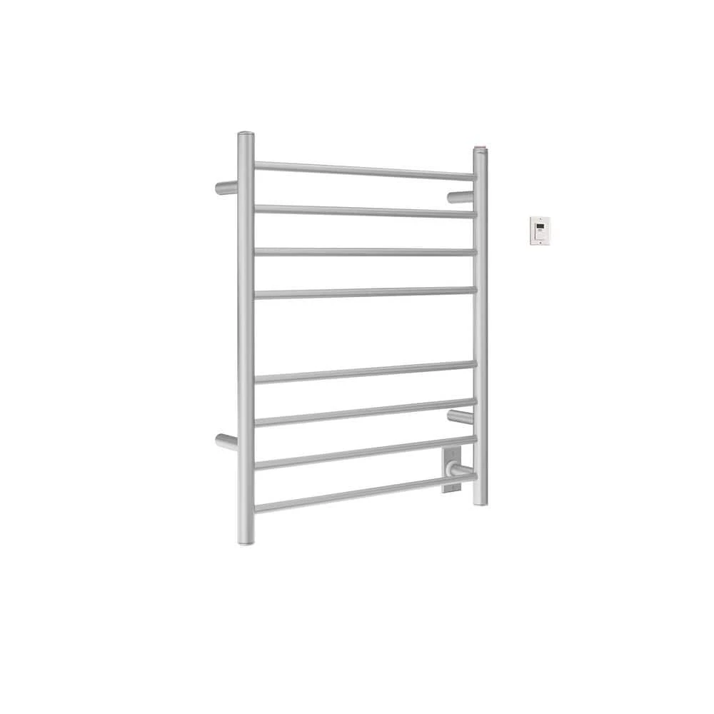 Ancona Prestige Dual 8-Bar Hardwired and Plug-in Towel Warmer in Brushed Stainless Steel with Timer 3 Ancona Prestige Dual 8-Bar Hardwired and Plug-in Towel Warmer in Brushed Stainless Steel with Timer