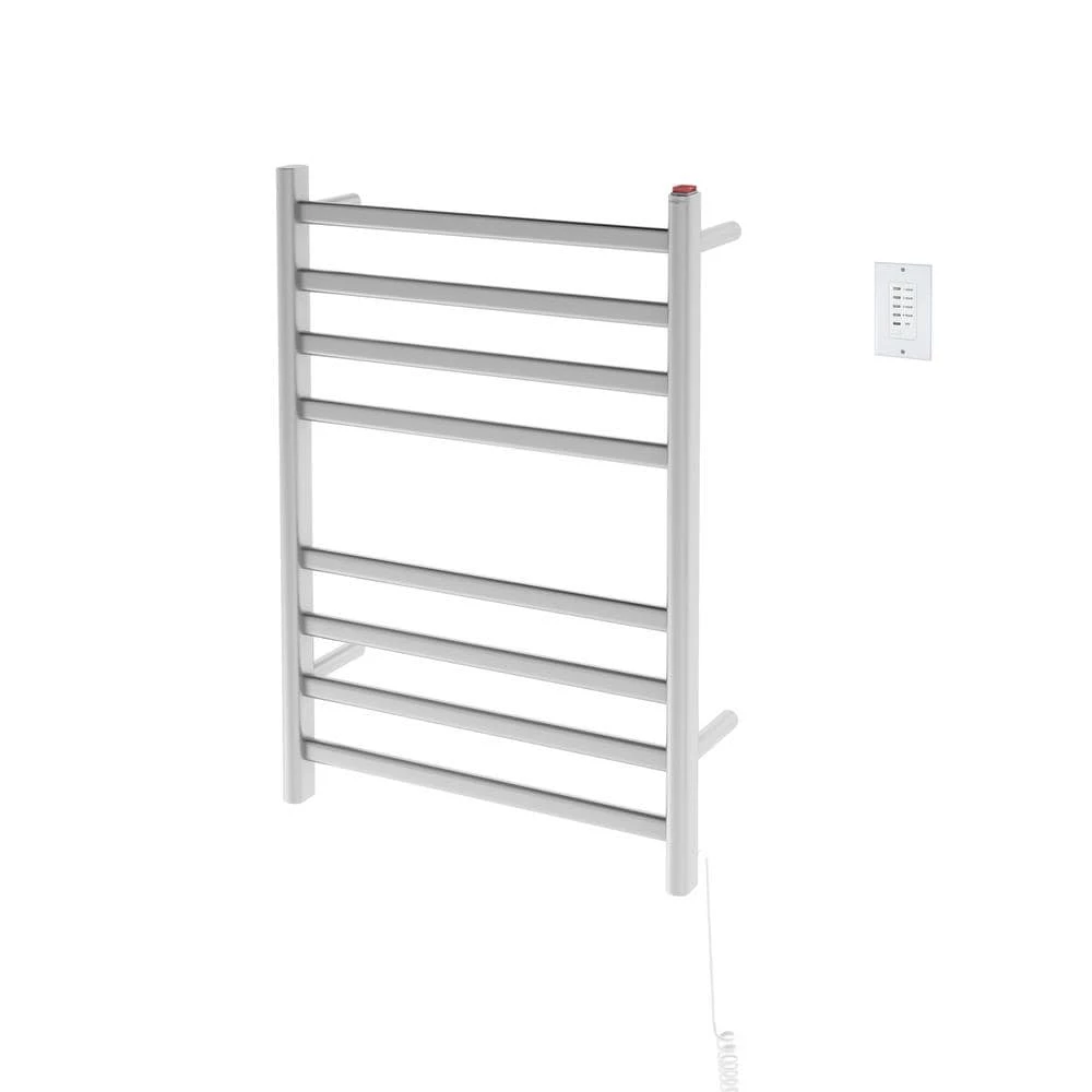 Ancona Prima Dual Extended 8-Bar Hardwired and Plug-In Electric Towel Warmer in Brushed Stainless Steel with Countdown Timer 5 Ancona Prima Dual Extended 8-Bar Hardwired and Plug-In Electric Towel Warmer in Brushed Stainless Steel with Countdown Timer - Image 3