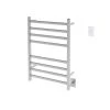 Ancona Prima Dual Extended 8-Bar Hardwired and Plug-In Electric Towel Warmer in Brushed Stainless Steel with Countdown Timer -Toilet Storage Shop brushed stainless steel ancona towel warmers an 5430 twcd01 64 1000