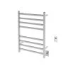 Ancona Prima Dual Extended 8-Bar Hardwired and Plug-in Electric Towel Warmer in Brushed Stainless Steel with Timer 2 Ancona Prima Dual Extended 8-Bar Hardwired and Plug-in Electric Towel Warmer in Brushed Stainless Steel with Timer -Toilet Storage Shop brushed stainless steel ancona towel warmers an 5430t 64 1000