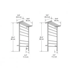 Ancona Liazzo 8-Bar Electric Wall Mount Plug-In & Hardwire Towel Warmer w/ Shelf & Integrated Timer in Brushed Stainless Steel -Toilet Storage Shop brushed stainless steel ancona towel warmers an 5447 a0 1000