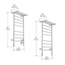 Ancona Piazzo OBT - 8 Bar Dual Wall Mount Towel Warmer with Integrated On-Board Timer in Brushed Stainless Steel -Toilet Storage Shop brushed stainless steel ancona towel warmers an 5462 1f 1000