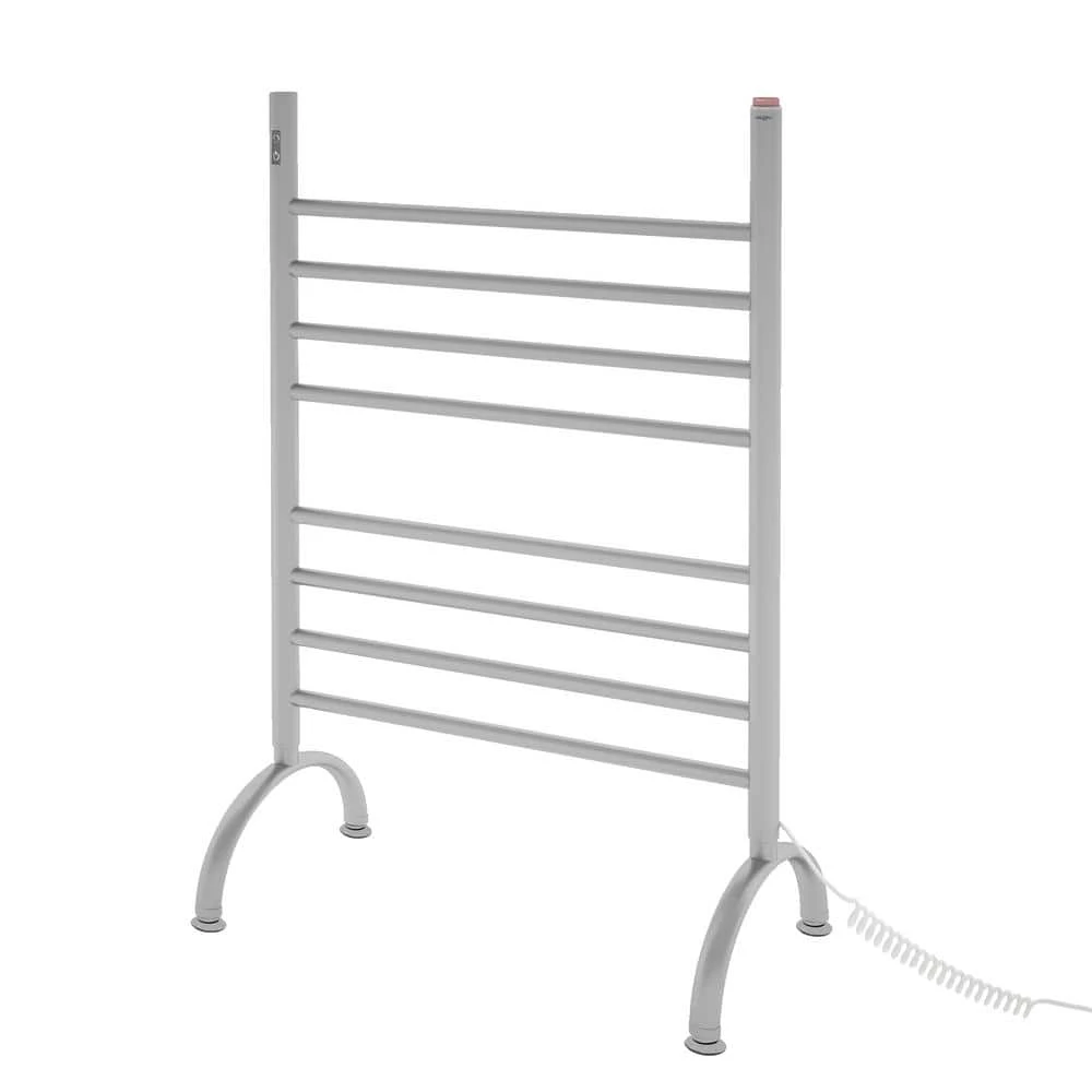 Ancona Essentia OBT 8-Bar Electric Floor Mount Towel Warmer with Integrated On-Board Timer in Brushed Stainless Steel 3 Ancona Essentia OBT 8-Bar Electric Floor Mount Towel Warmer with Integrated On-Board Timer in Brushed Stainless Steel