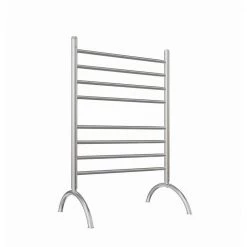 Ancona Essentia 8-Bar Freestanding Plug-in Towel Warmer in Brushed Stainless Steel