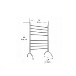 Ancona Essentia 8-Bar Freestanding Plug-in Towel Warmer in Brushed Stainless Steel 8 Ancona Essentia 8-Bar Freestanding Plug-in Towel Warmer in Brushed Stainless Steel -Toilet Storage Shop brushed stainless steel ancona towel warmers an 5639 a0 1000