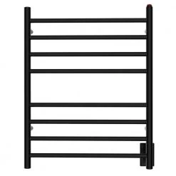 Kingston Brass Templeton Radiant 8-Bar Electric Towel Warmer in Matte Black -Toilet Storage Shop brushed stainless steel kingston brass towel warmers htww3624mb 4f 1000