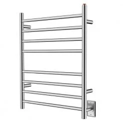 Kingston Brass Templeton Radiant 8-Bar Electric Towel Warmer in Brushed Stainless Steel -Toilet Storage Shop brushed stainless steel kingston brass towel warmers htww3624sn fa 1000