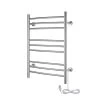 WarmlyYours 32 in. 9-Bars Stainless Steel Riviera Dual Connect Towel Warmer in Brushed -Toilet Storage Shop brushed warmlyyours towel warmers tw r09bs hp 64 1000