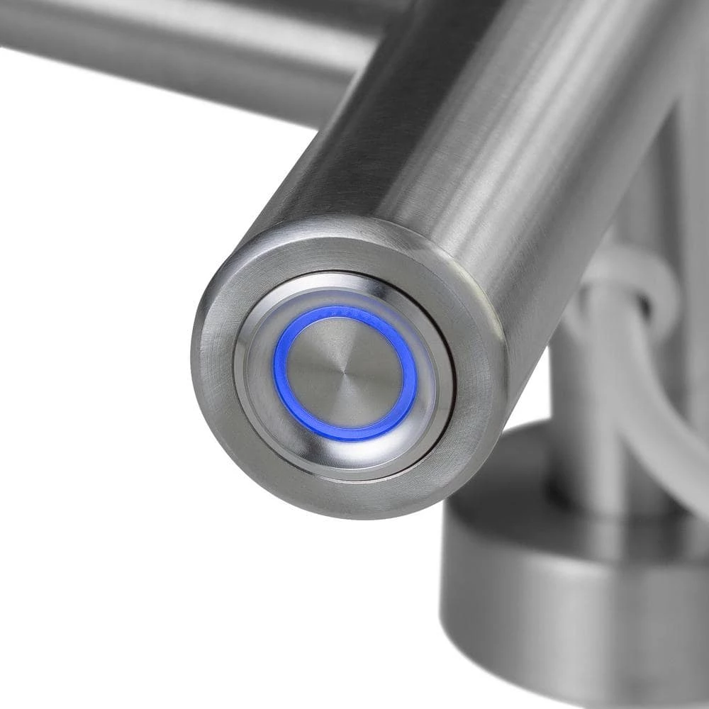 WarmlyYours 32 in. 9-Bars Stainless Steel Riviera Dual Connect Towel Warmer in Brushed 5 WarmlyYours 32 in. 9-Bars Stainless Steel Riviera Dual Connect Towel Warmer in Brushed - Image 3