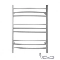 WarmlyYours 32 in. 9-Bars Stainless Steel Riviera Dual Connect Towel Warmer in Brushed 17 WarmlyYours 32 in. 9-Bars Stainless Steel Riviera Dual Connect Towel Warmer in Brushed -Toilet Storage Shop brushed warmlyyours towel warmers tw r09bs hp 76 1000