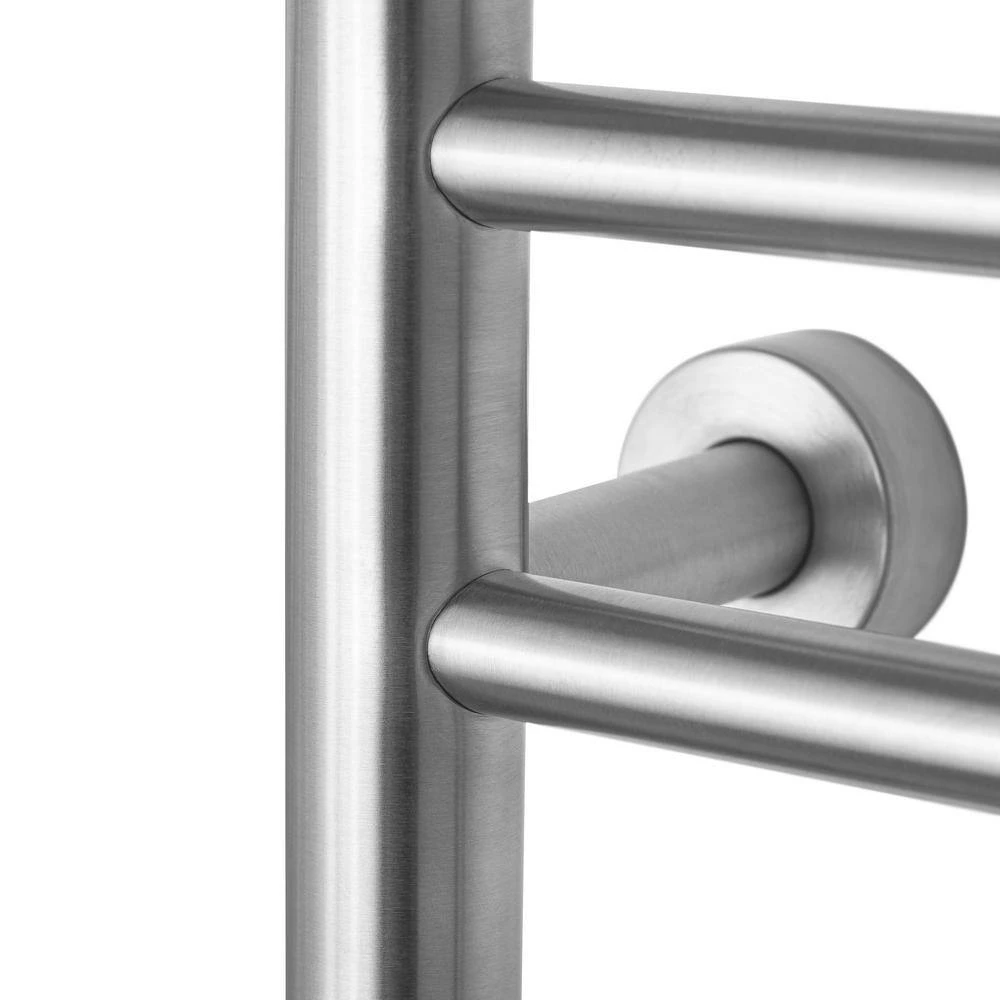 WarmlyYours 32 in. 9-Bars Stainless Steel Riviera Dual Connect Towel Warmer in Brushed 9 WarmlyYours 32 in. 9-Bars Stainless Steel Riviera Dual Connect Towel Warmer in Brushed - Image 7