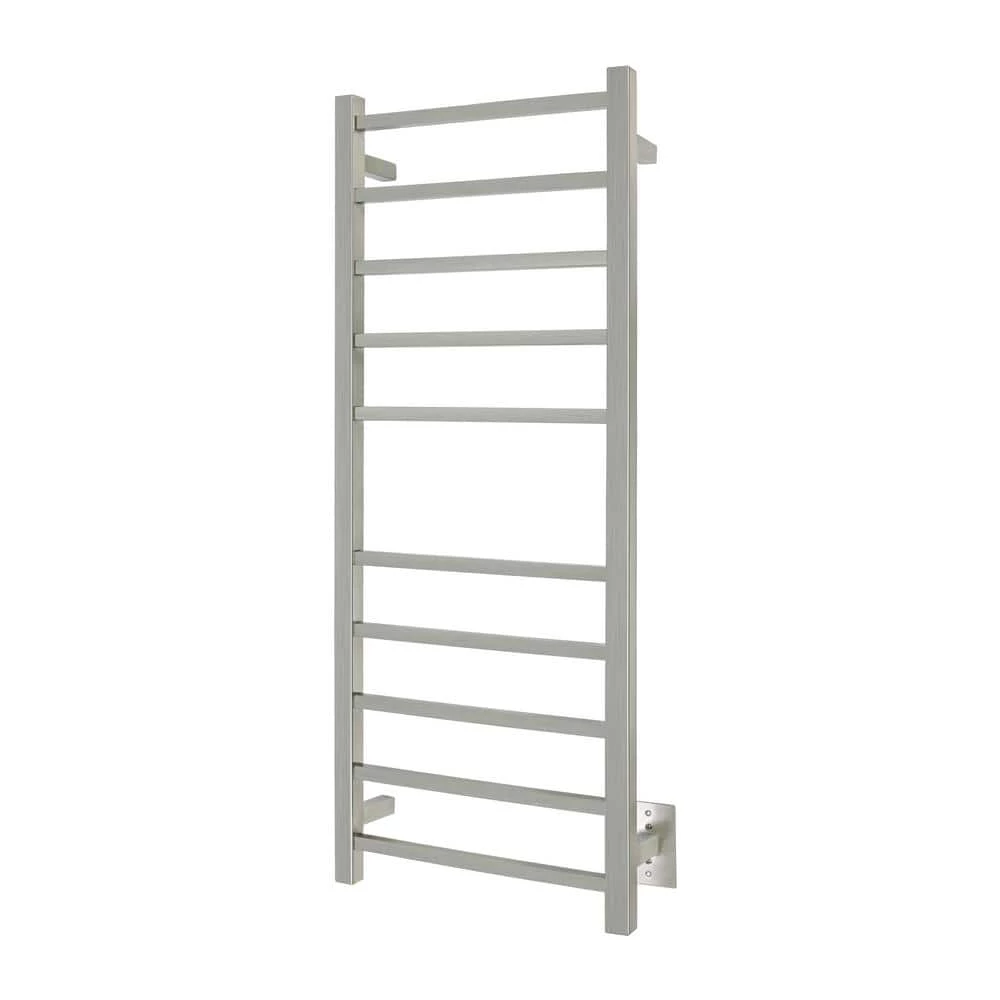 WarmlyYours 10-Bar Sydney Towel Warmer, Hardwired, Brushed Stainless Steel 3 WarmlyYours 10-Bar Sydney Towel Warmer, Hardwired, Brushed Stainless Steel