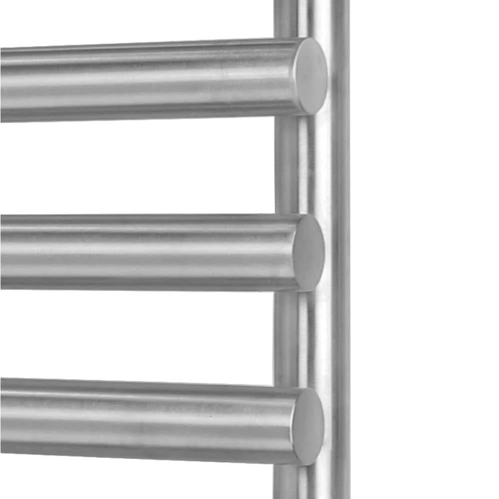 WarmlyYours Rome 10-Bars Hardwired 120-Volt 31 in. Towel Warmer in Brushed Stainless Steel 4 WarmlyYours Rome 10-Bars Hardwired 120-Volt 31 in. Towel Warmer in Brushed Stainless Steel - Image 2