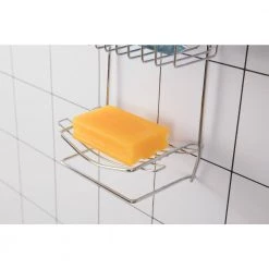 Basicwise Metal Wire Hanging Bathroom Shower Storage Rack 12 Basicwise Metal Wire Hanging Bathroom Shower Storage Rack -Toilet Storage Shop chrome basicwise shower caddies qi003490 44 1000
