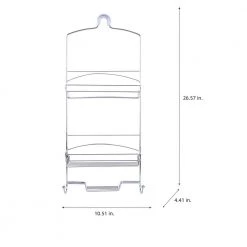 Bath Bliss Harbor Collection Deluxe Shower Caddy in Chrome 12 Bath Bliss Harbor Collection Deluxe Shower Caddy in Chrome -Toilet Storage Shop chrome bath bliss shower caddies 10141 chrome 1f 1000